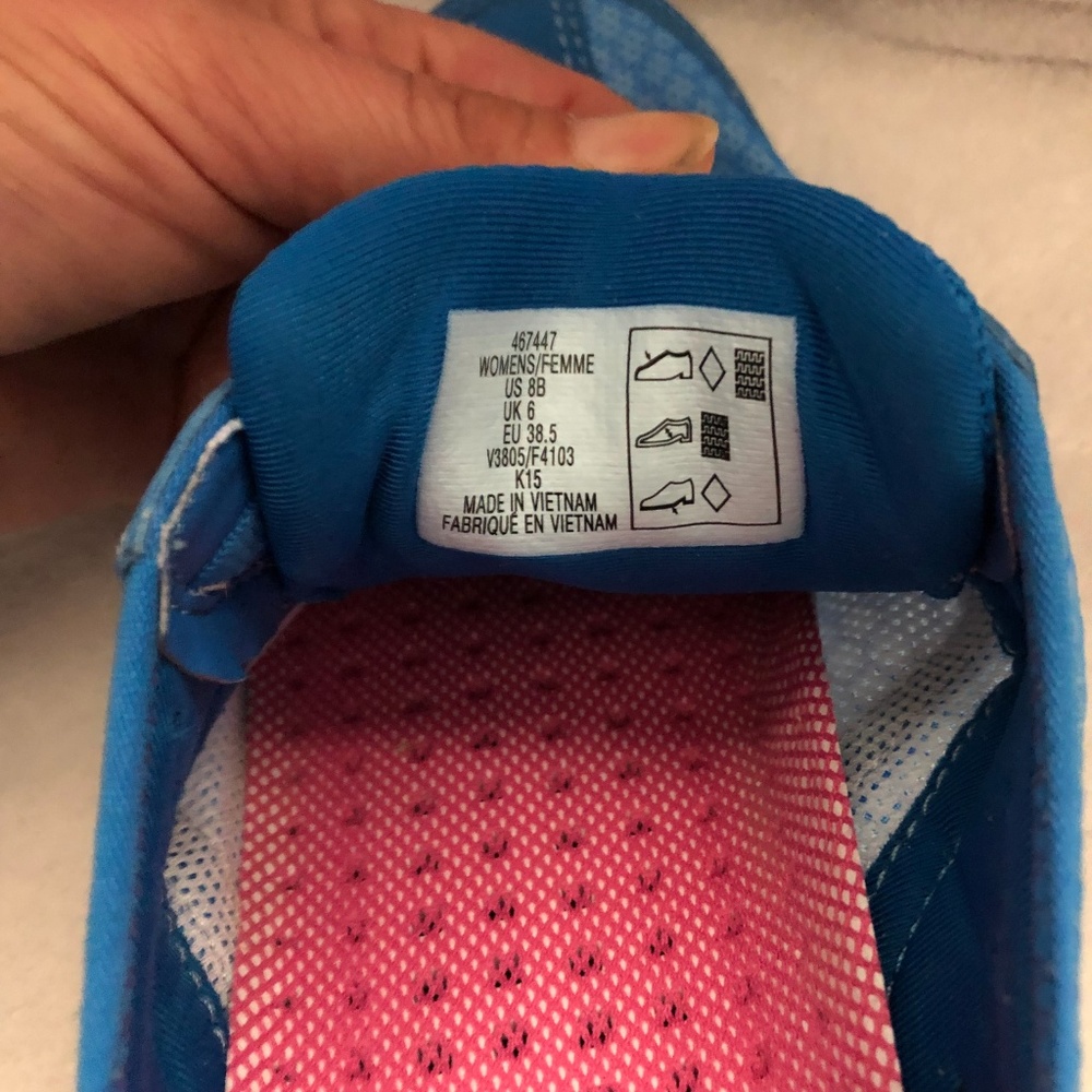 NWT Lands End sz 8 Water Shoes Blue & Pink - Picture 5 of 8